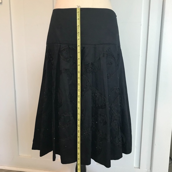 Laundry by Shelli Segal A-Line Skirt with Soutache - Picture 4 of 10